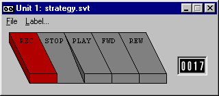 screenshot of virtual tape interface